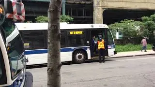 Various N train shuttle buses