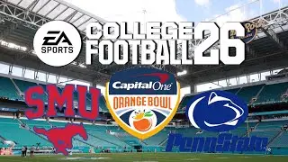 College Football 26 Dynasty: SMU vs Penn State Orange Bowl