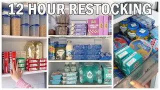 12 Hours of Restocking ASMR ✨ | Organising, Cleaning, Restocking Live Stream To Fall Asleep To