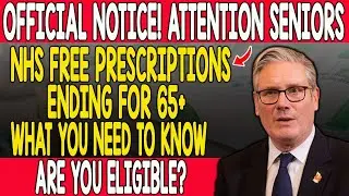 💙 Important NHS News for Over-65s: Prescription Rules You Need to Know