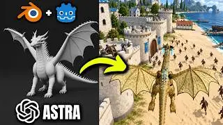 SCARY GOOD! GPT 6 Astra Makes 3D Game from Scratch with Blender MCP and Godot MCP