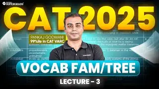 Top Vocabulary Words 📚| Lec 3 | CAT 2025 VARC Preparation ✍🏻| CAT 2025 Free Lectures 📝