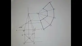 Development of a frustrum of a square pyramid Example 1