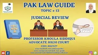 Legal System in Pakistan | Judicial Review | Law Lecture