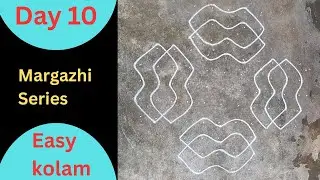 Must try 11 dot easy kolam| Margazhi series: Day 10| Simple kolam