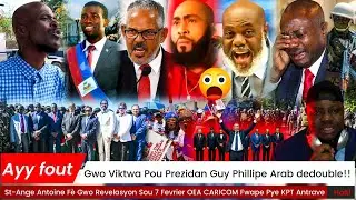 Ayy fout: Gwo Viktwa Pou Prezidan Guy Phillipe Arab Dedouble St Ange Fè Gwo Revelasyon Sou 7 Fev KPT