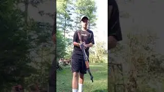 Fast ak22 shooting