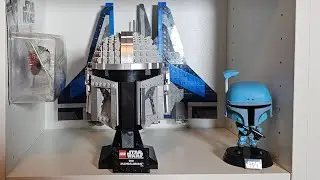 Adding the Lego Mandalorian Helmet to My Star Wars Wall! 