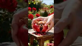 Cutting Fruit, Found a Puppy...!!! #funny #pets
