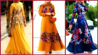 Elegant and Stylish Modern Style Digital Print Abaya Design|| Abaya Gown Ideas 2025