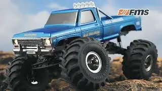 FMS 1/24 scale Smasher FCX24 Blue White 4WD Monster Truck RTR Official Release