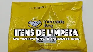 Itens de LIMPEZA   CD's   VHS   Aparelhos #unboxing