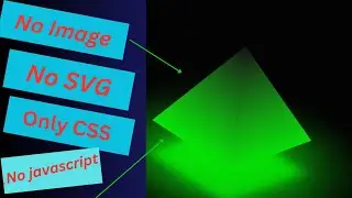 Ambient Light Effects | CSS 3D Glowing Pyramid Animation Effects