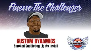 Custom Dynamics Smoked Saddlebag Lights On My 2021 Indian Challenger Dark Horse.