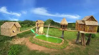 52 Weeks in 152 Min Build The Most Beautiful Resort Village Using Ancient Skills by Survival Girl