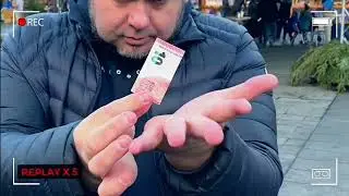 Hoe verander je een bankbiljet van waarde - Goocheltruc. Crazy Money van Mickael Chatelain