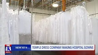 Utah temple dress company makes new kind of gown for hospitals during COVID-19