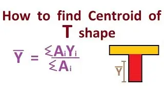 How to find Centroid of T shape | Example Solved