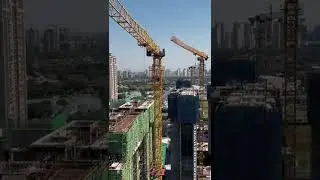 Tower crane pouring concrete#shorts