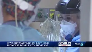 Iowa contracting 100 health care providers to aid hospitals