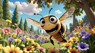 Eight Little Bees Dance on Flowers | Nature Song for Kids | Nursery Rhymes and Preschool Learning