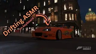 Chill Forza Horizon 4 drifting ASMR in Toyota Supra (Keyboard Gameplay)