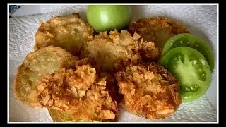 Super CRISPY Fried Green Tomatoes!