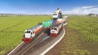 Bumpy Train Crossings That Went Crazy!