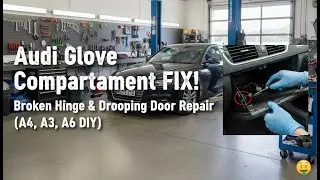 Audi Glove Compartment FIX! Broken Hinge & Drooping Door Repair (A4, A3, A6 DIY)