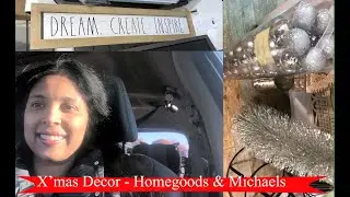 Christmas decor at homegoods and michaels | store walkthrough and shopping 2020 - Ep 43