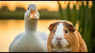Meet the Duo: Duck and Guinea Pig's Unique Bond | Animals TV 4K