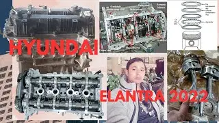 Hyundai Elantra 2022 Engine overall 💯 हुंडई इंजन बनाने का तरीका #engine#engine  repairing#timing