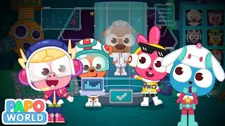 Fight the space villains and upgrade your spaceship in Papo Town Spaceship