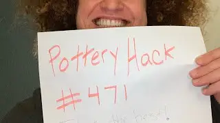 Pottery Hack #471. Creating a crisp clean glaze line at the bottom of your piece #pottery #hacks