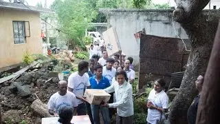 Global Healing Foundation at Fond Du Sac post the recent flood