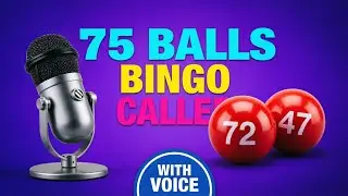 75 Ball Bingo Caller with Voice - Play Bingo at Home! ROUND 9