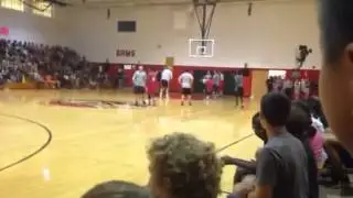 Staff vs. students basketball game
