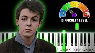 The Long And Winding Road - The Beatles | EASY MEDIUM Piano Tutorial + Sheet Music (PDF)