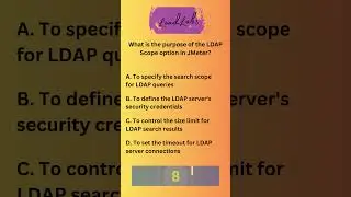 What is the purpose of the LDAP Scope option in JMeter?