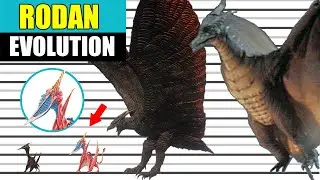 Evolution of Rodan (1956-2021) |Size comparison in the movies