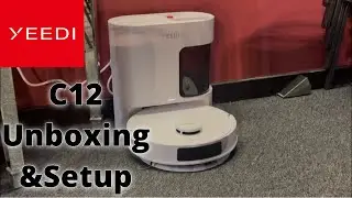 YEEDI C12 Robot Vacuum/Mop Unboxing/Setup.
