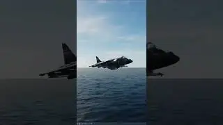 DCS #короткиесъемка | AV-8B возвращается на базу низко над океаном