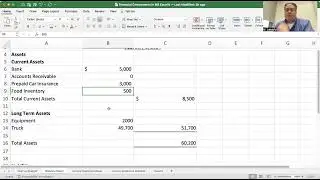 Creating a Balance Sheet and Projected Income Statement