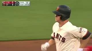 CIN@SF: Cain launches a three-run homer to left field
