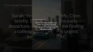 Office English #9-4 - Car Trouble/Transportation Failure #urgent #work #businessenglish