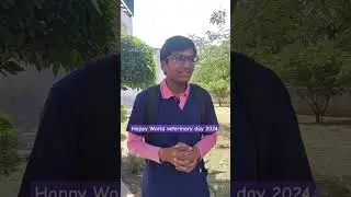 Happy World Veterinary day 2024 ||message by #ivriug students||#world_veterinaryday celebration#ivri