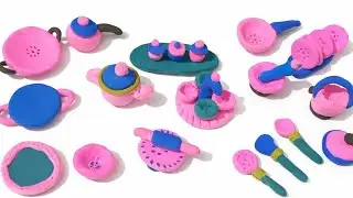 DIY How to make polymer clay miniature Village House with , Kitchen set, stove | Clay miniature life