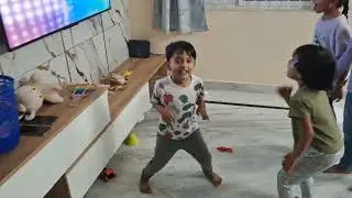 Sathwik and Sahasra Happy Techno Chicken Dance 💃🐔 | Kids Dancing with Joy & Fun ✨