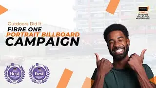 Fibre One Portrait Billboard Advertising Campaign(Outdoors Did it)