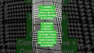 Insurance definitions - Auto insurance - Full coverage - Option 2 - All Perils